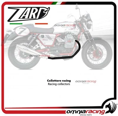 Zard Racing Collector In Black Steel For Moto Guzzi V7 Cafe Racer/classic 12>13 • $1147